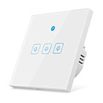 Woolley WiFi Smart Vg Touch Switch m/Bevgelsessensor (3-Kanal) Hvid