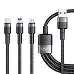 XO NB-Q191 Multikabel 40W - 1,2m (USB-C/Lightning/Micro-USB)