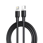 XO NB208A Lightning kabel 20W - 1m (USB-C/Lightning) Sort