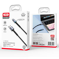 XO NB215 MicroUSB Kabel 1m (Micro-USB/USB-A) Sort