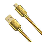 XO NB216 MicroUSB Kabel 1m (microUSB/USB-A) Guld